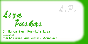 liza puskas business card